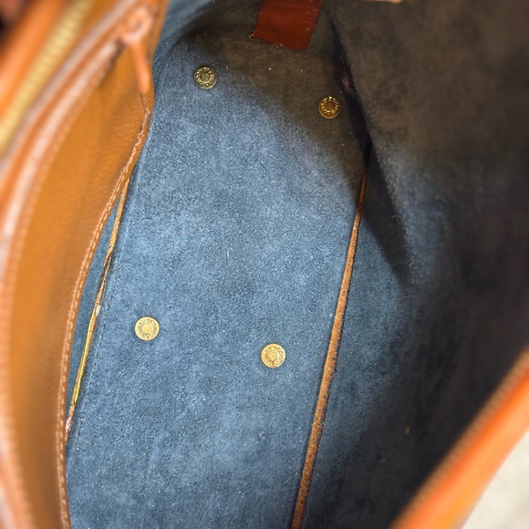 Dooney & Bourke Black and Tan Leather Shoulder Bag - Picture 6 of 13